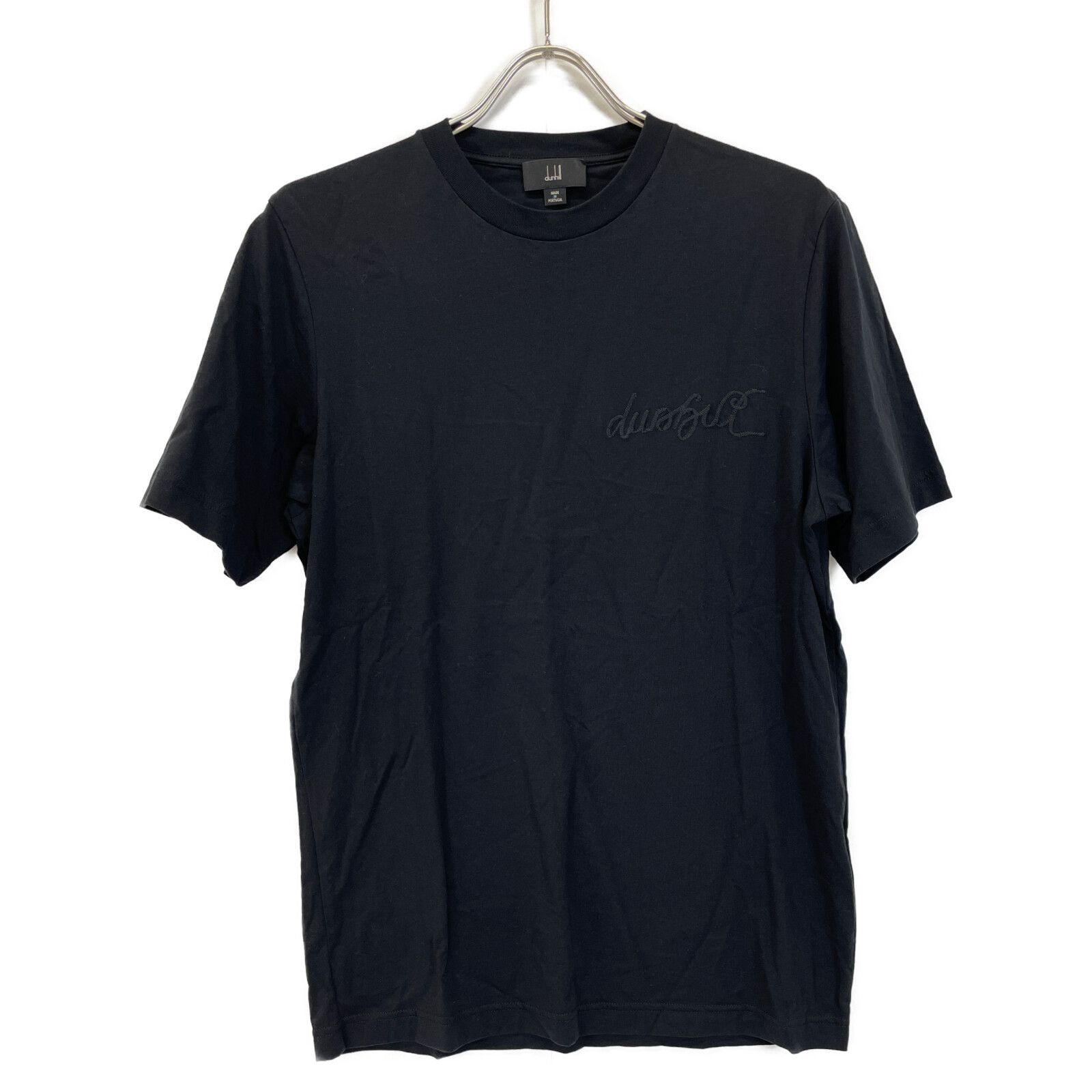 Dunhill ダンヒル ﾌﾞﾗｯｸ ｽｸﾘﾌﾟﾄﾛｺﾞ Tｼｬﾂ M-にあるの正規取扱店舗