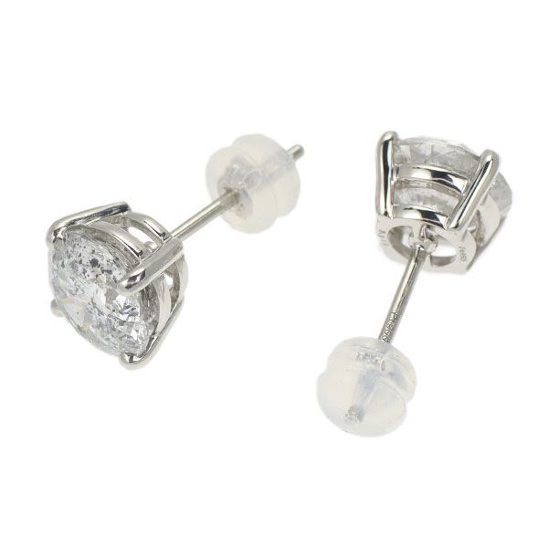 新品 Pt900/ Pt950 ダイヤモンド ピアス 4.125ct F/G I2 VG/G