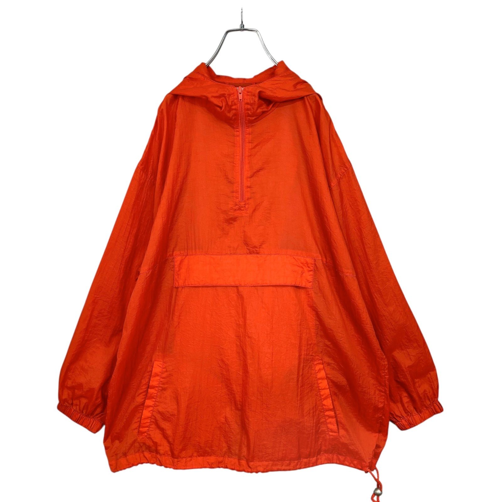 90s Dual Control L/S packable Orange nlylon anorak parka