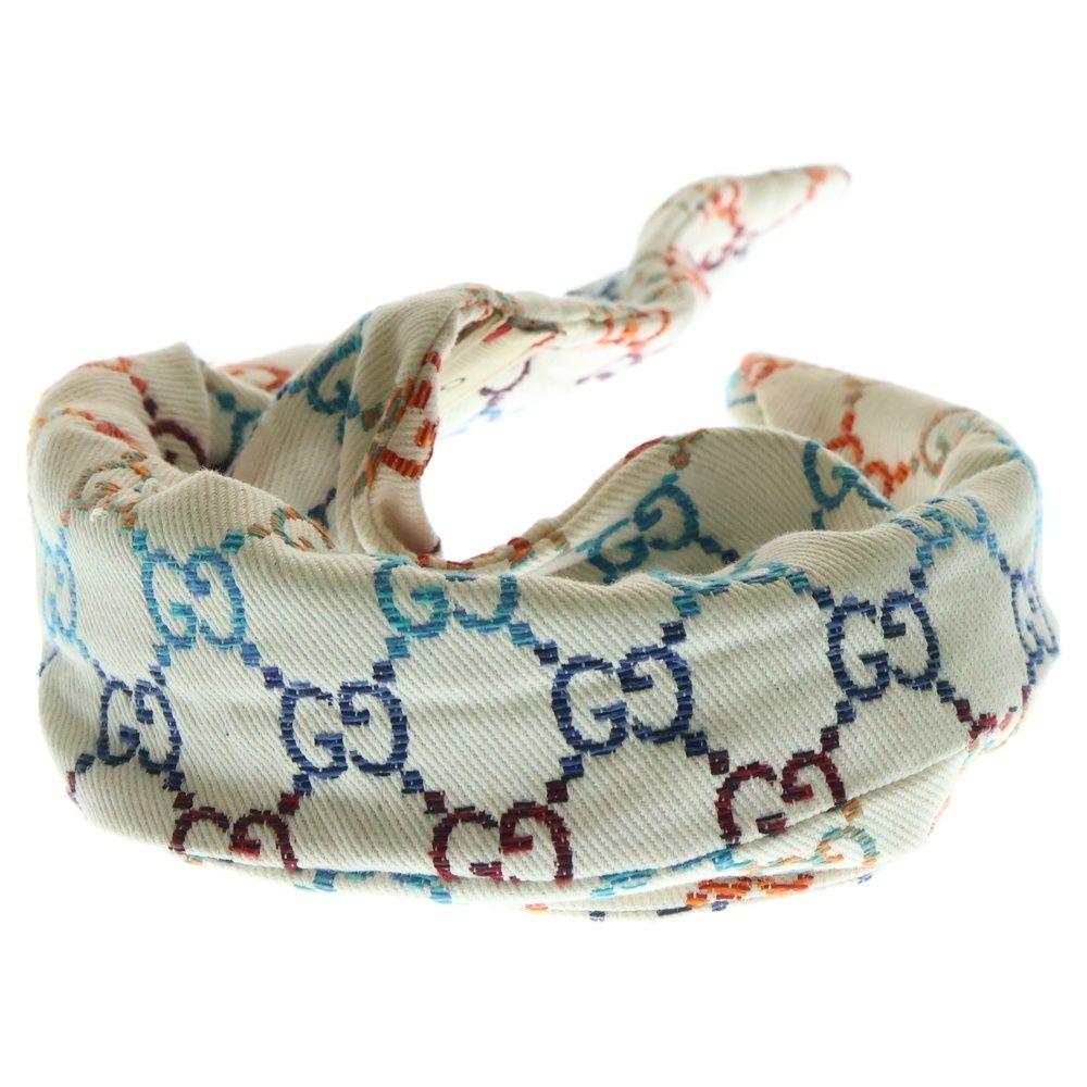 GUCCI グッチ GGジャガード リボン カチューシャ マルチ