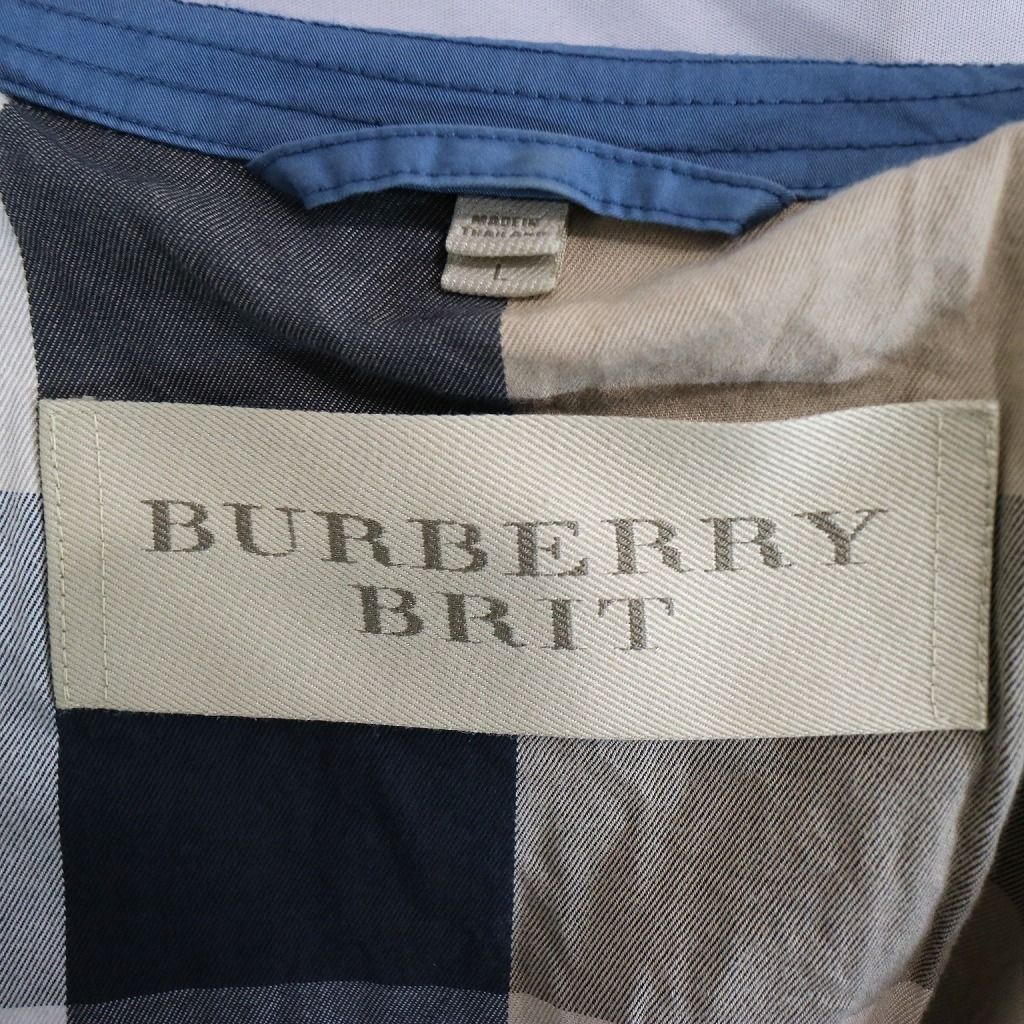 BURBERRY BRIT バーバリーブリット コート 防寒 ヨーロッパ古着 ブルー