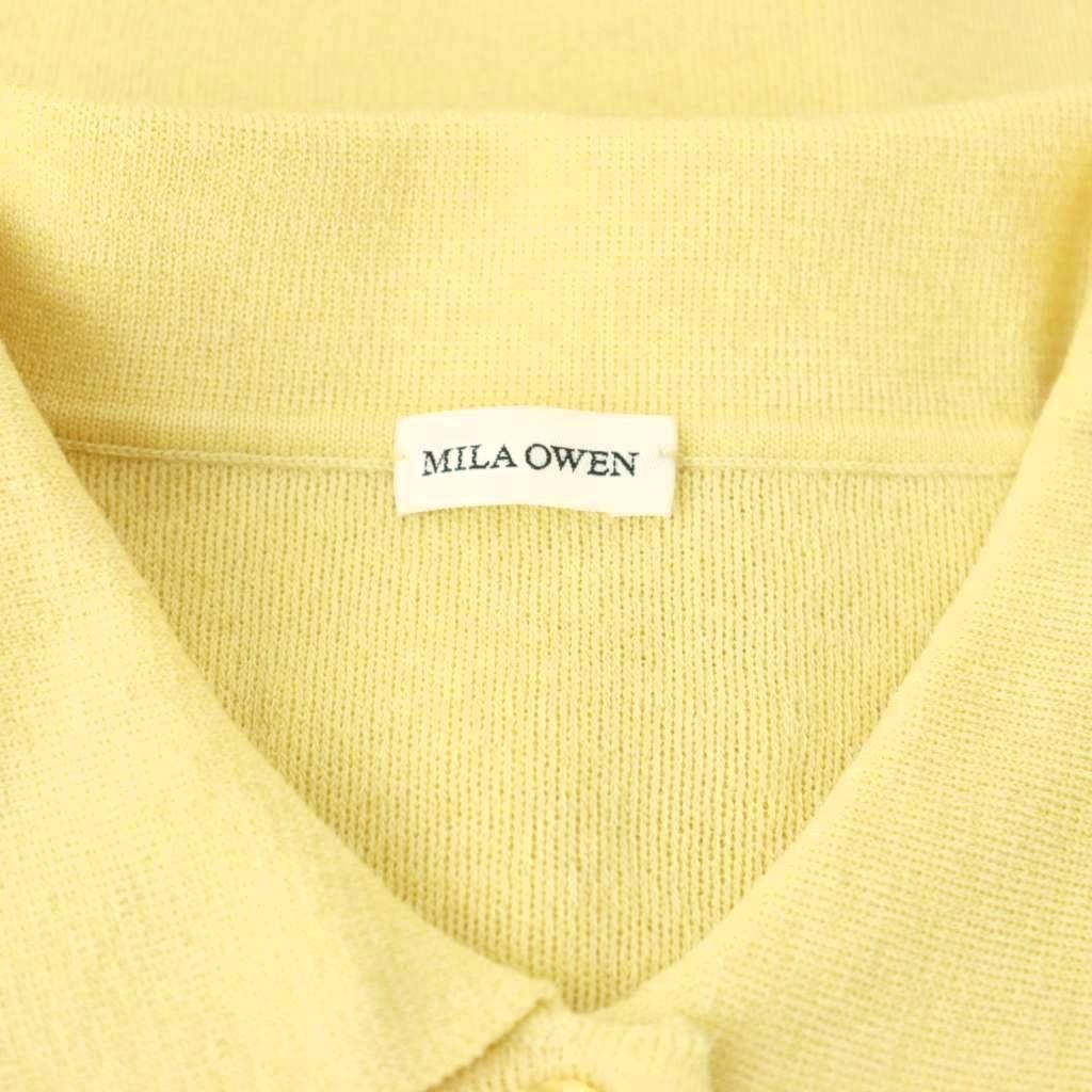 ミラオーウェン Mila Owen 25SS フォルムスリーブポロニット