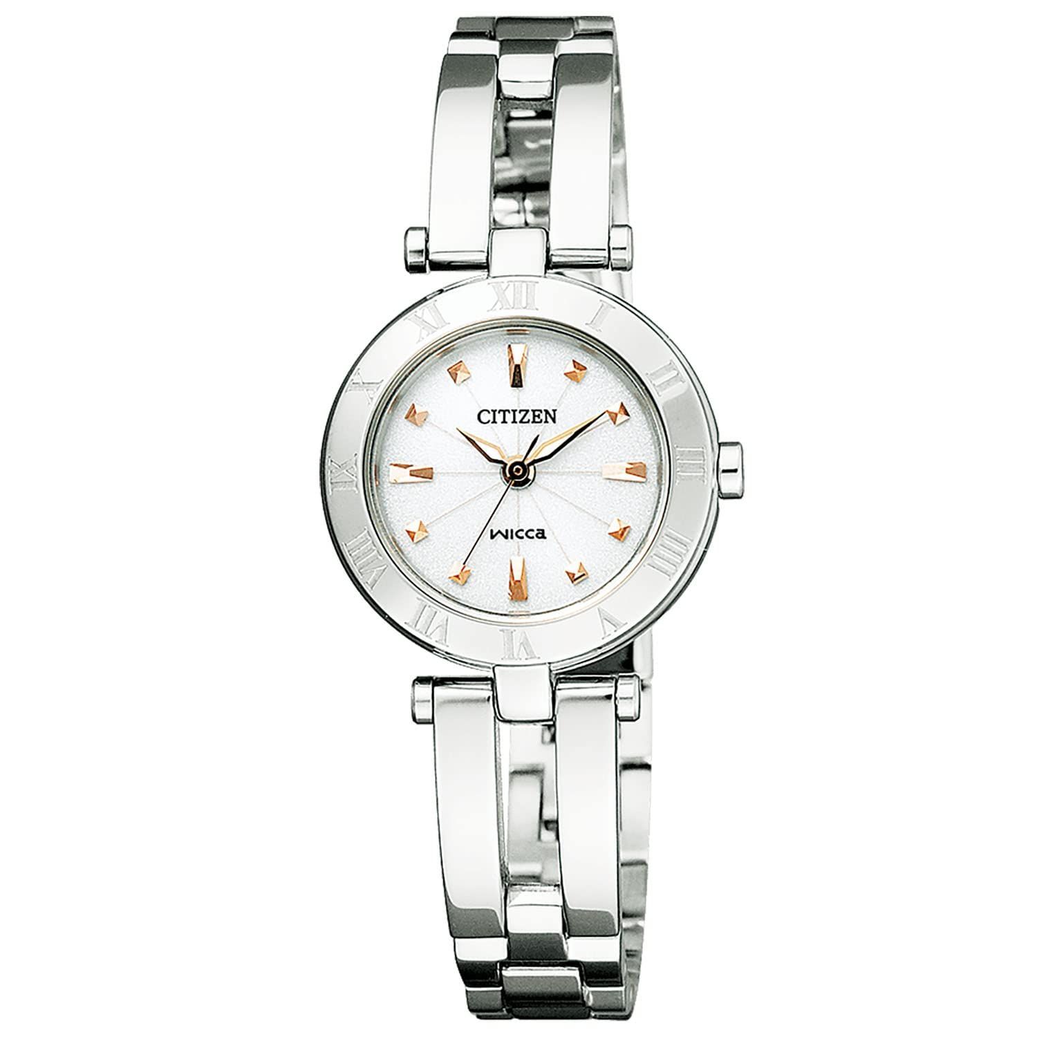 人気商品 CITIZEN ウィッカ wicca ソーラーテック シルバー | 日常生活防水 | レディース NA15-1572 ハーフバングル シチズン ギフト ソーラー