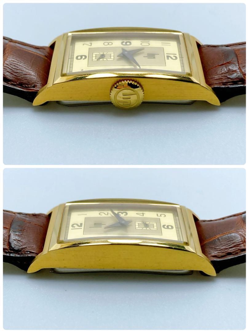 432 LIP リップチャーチルT18 スクエアスモセコ腕時計美品