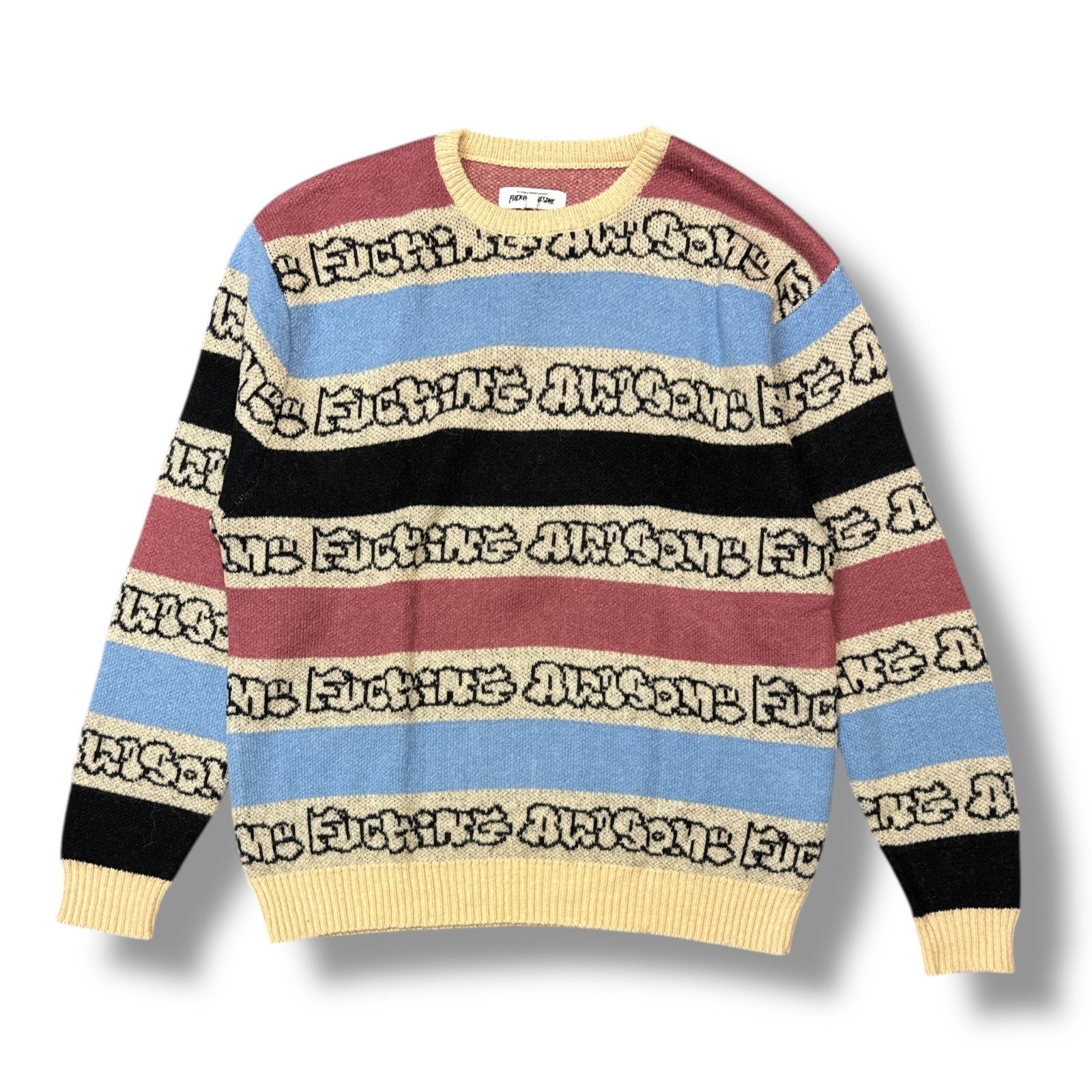 fucking awesome ニットセーター FUCKING AWESOME】Fucking Awesome Drip Logo Sweater (Fucking