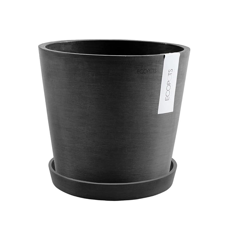 ECOPOTS Amsterdam エコポッツ AND PLANTS アンドプランツ ブラック 鉢S 6号 1
