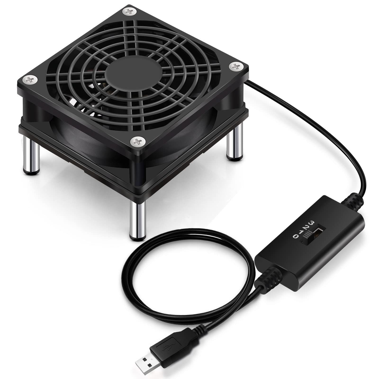 新着商品 5V 3段階風量調整 静音 長時間稼働 USB 8cm 冷却ファン USBファン 80mm Mauknci 組立要