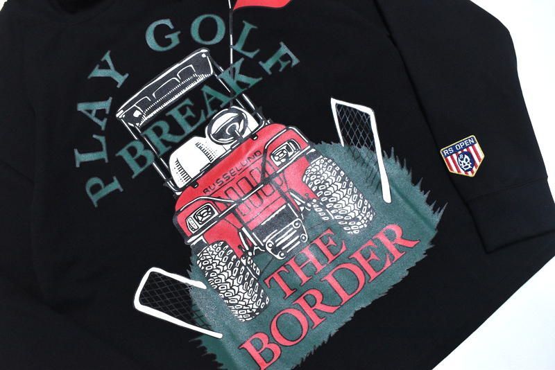 ラッセルノ ゴルフ バギーカート ルーズフィット モックネック ブラック XL6 ラッセルノ ゴルフ バギーカート ルーズフィット モックネック