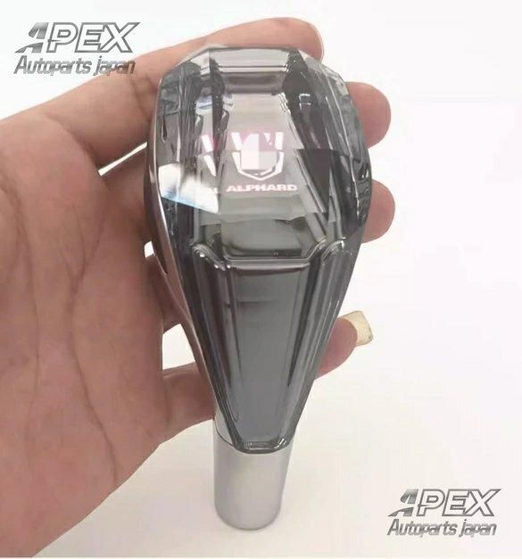 レクサス トヨタ Alphard Vellfire LED 水晶 シフトノブ 1個