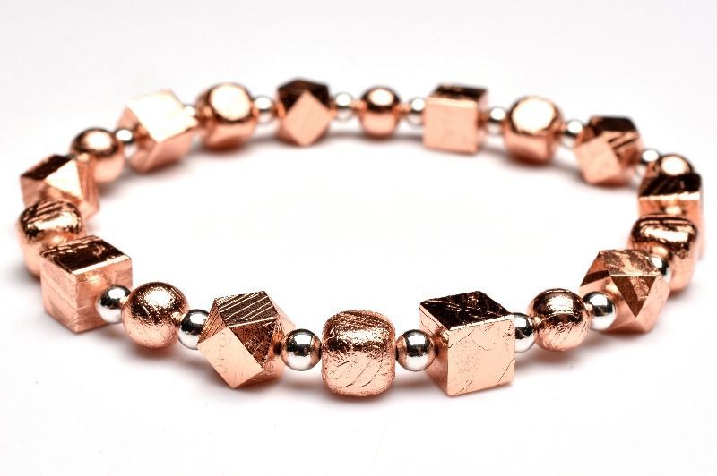 宇宙からの贈り物 アルタイ隕石(メテオライト)　10mm　ミックス ブレスレット 1点物】宇宙からの贈り物 アルタイ隕石(メテオライト) 10.5x8(丸玉3.5