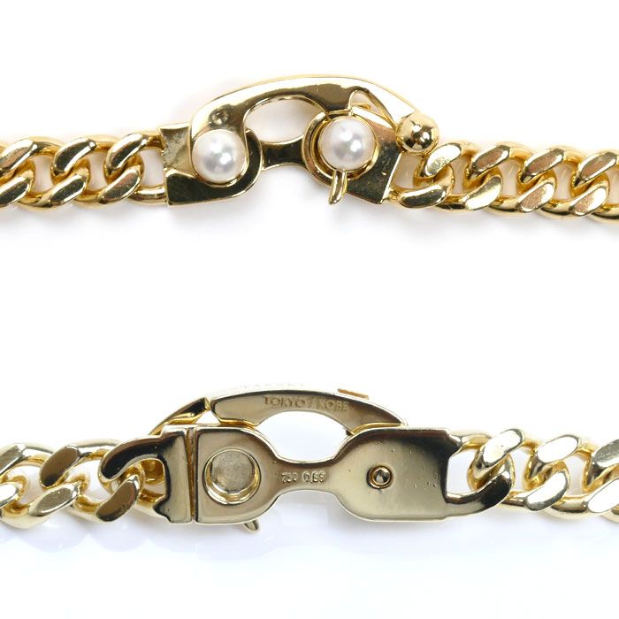 TASAKI タサキ K18YG/WG ネックレス ダイヤモンド0.89ct アコヤ