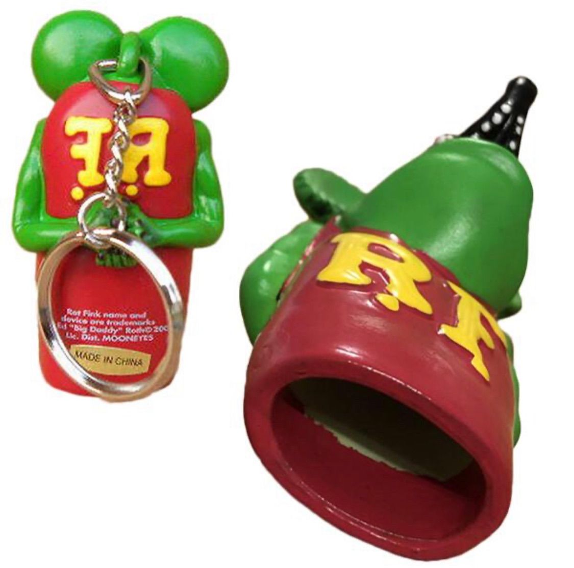 ライターキーパー ラットフィンク ライターキャップ 蛍光グリーン BIC