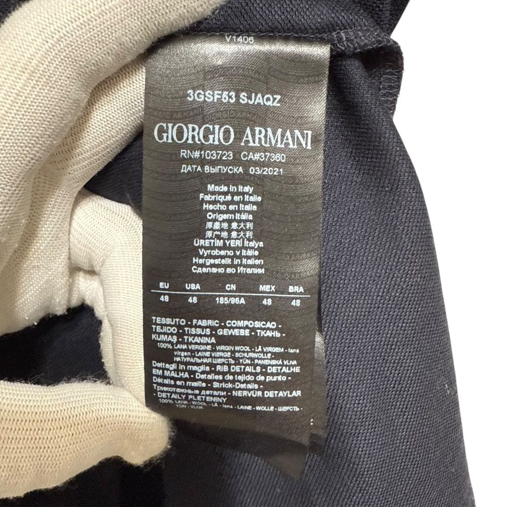 新品！GIORGIO ARMANI ジョルジオ アルマーニ 半袖ニット 46 resize_image.php?image=