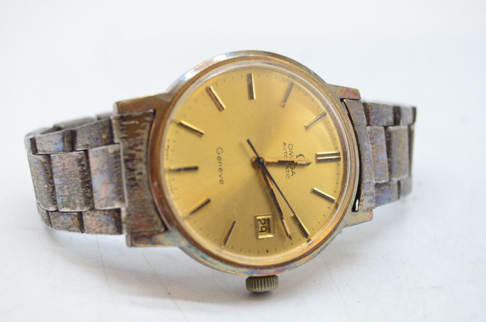 オメガ OMEGA 166.0098 ジュネーブ ヴィンテージ 自動巻き オメガ ジュネーブ 166.0098 純正ブレスレット Cal.1481 自動巻