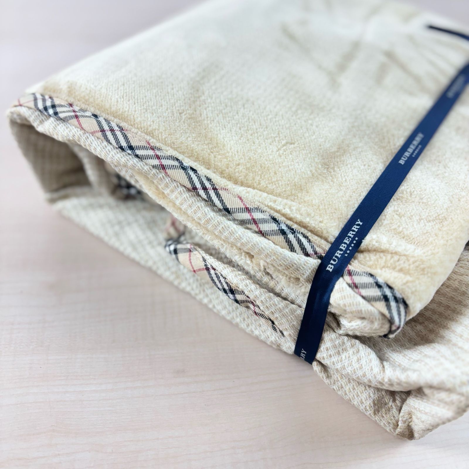 BURBERRY 西川産業 ご家庭で洗える コットンブラン 120×160 ブランケット MARWIL-DEMENAGEMENTS_CH