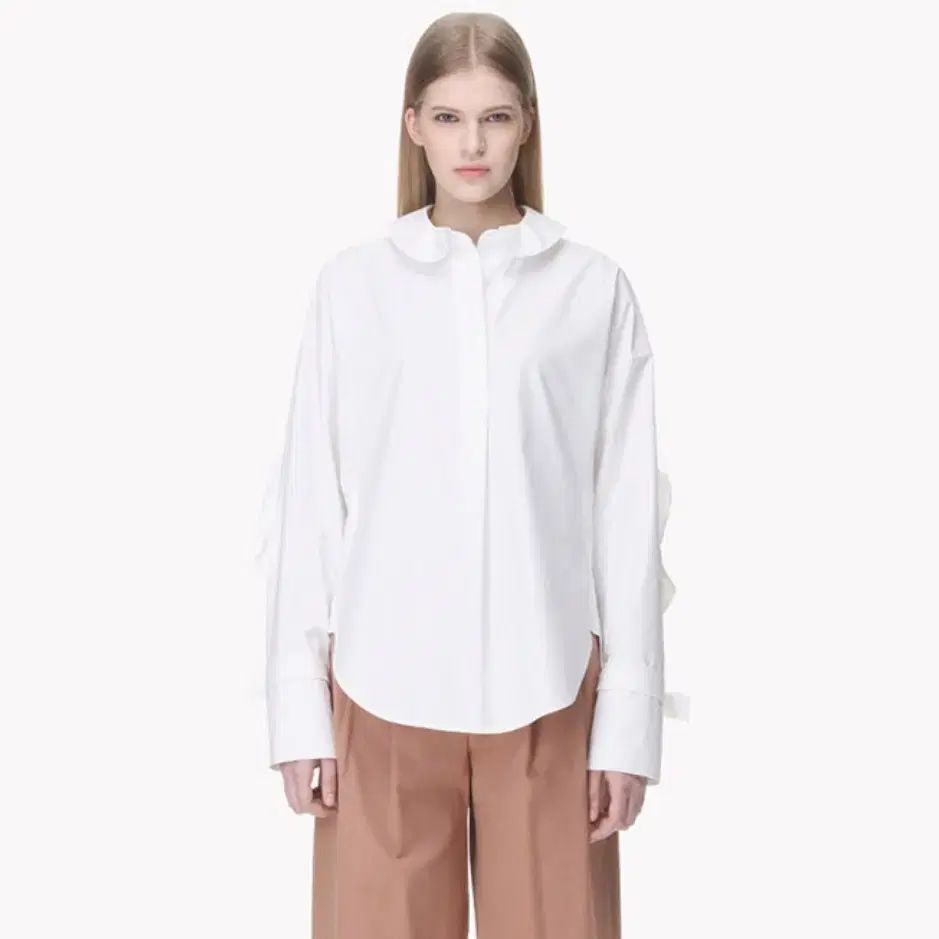 システム SYSTEM ピーターパンカラー カフス袖 ブラウス フリーサイズ