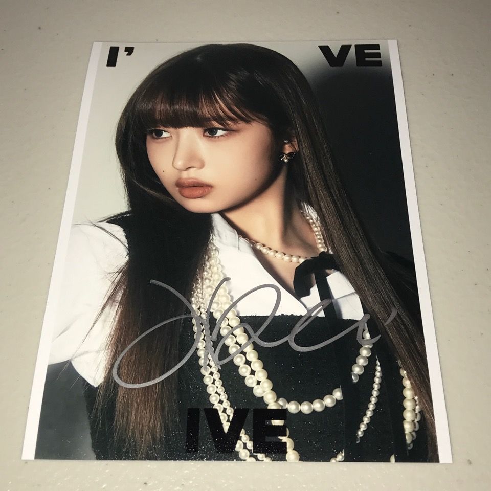 IVE 直筆サイン「I'VE IVE」スチール写真6枚セット - メルカリ