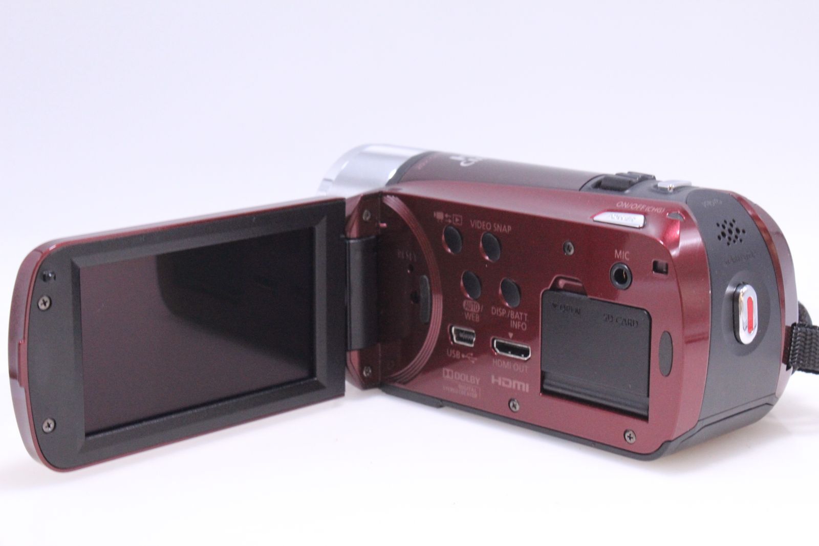 美品　Canon デジタルビデオカメラ iVIS HF R21 ワインレッド Amazon | Canon デジタルビデオカメラ iVIS HF R21 レッド
