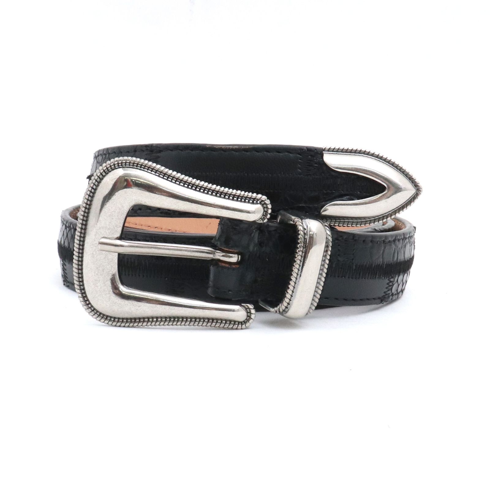 supreme patchwork ranger belt black