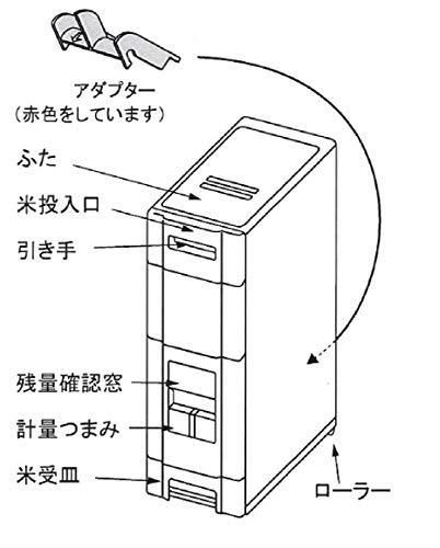 サミック SAMICK 無洗米兼用コンパクトライスボックス 米びつ 22 kg RB 120 2 スパイスラック 米びつ 