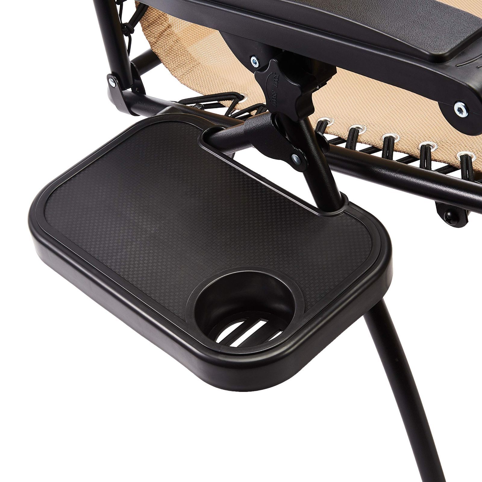 ゼログラビティーチェア サイドテーブル付き 2脚セット 折りたたみ