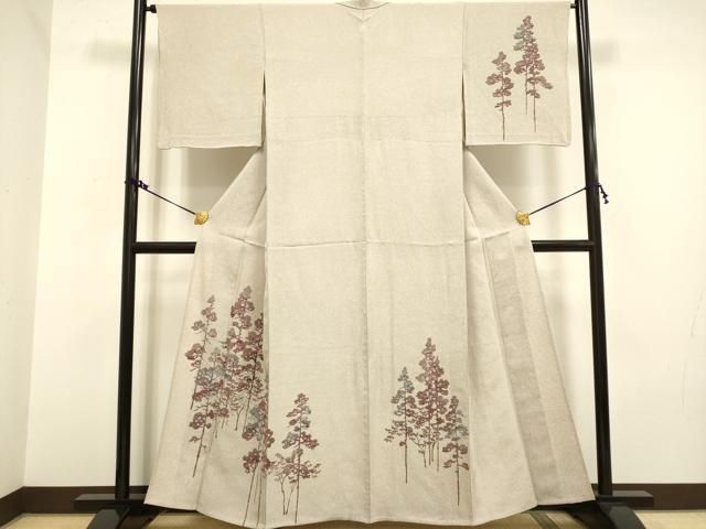 平和屋着物□訪問着 作家物 重山樹林文 正絹 逸品 AAAZ2498cs 平和屋