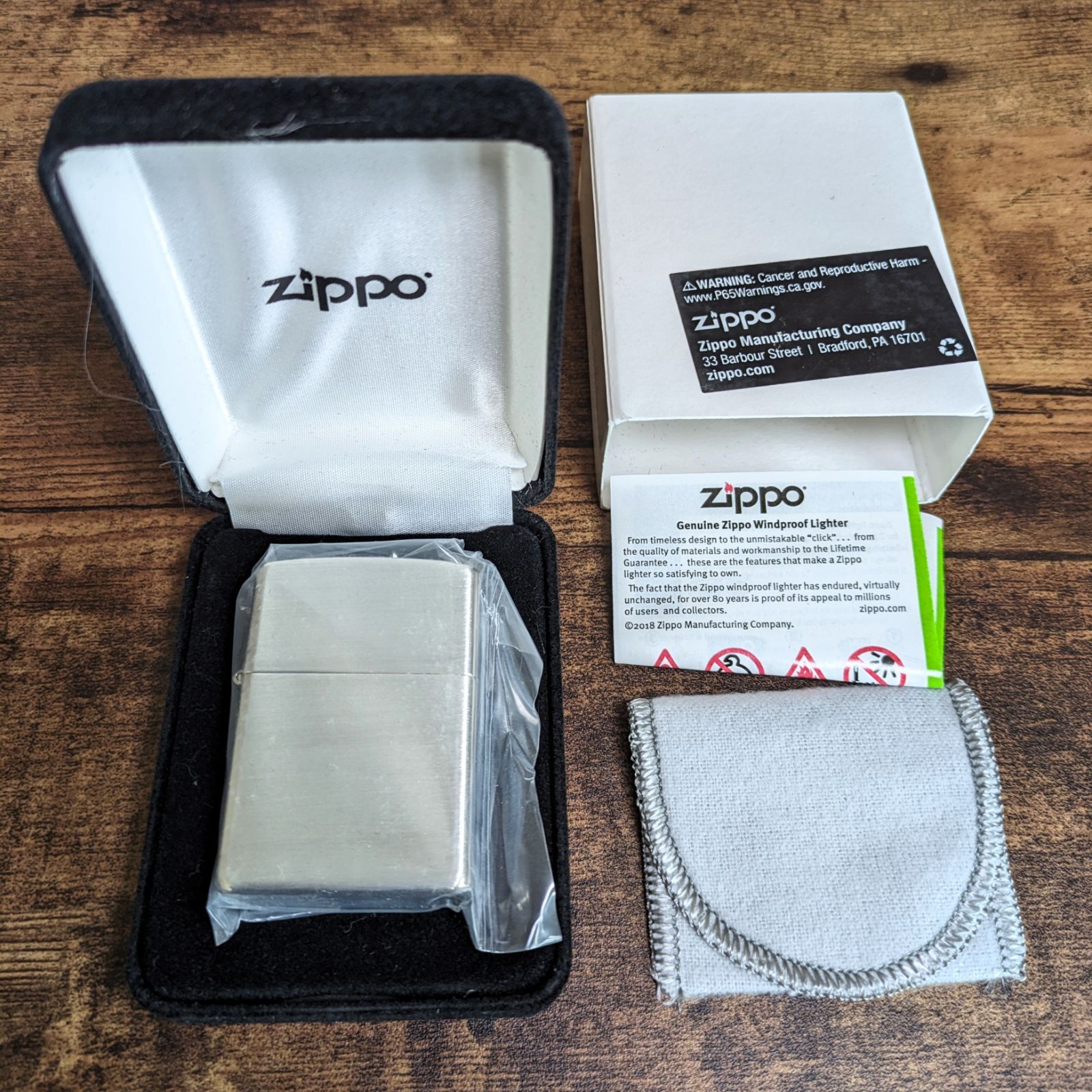 最後の１個 純銀 ZIPPO 13 ブラッシュド スターリングシルバー