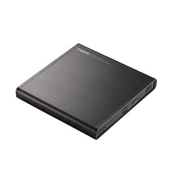 【中古】(非常に良い)Logitec ポータブルDVDドライブ ネイティブドライブ採用 書込みソフト付属 アルミデザイン 【Surface Pro3対応】 ブラック LDR-PMH8U2LBK