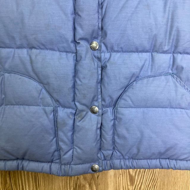 80s USA製 vintage THE NORTH FACE 茶タグ ダウンベスト ノース