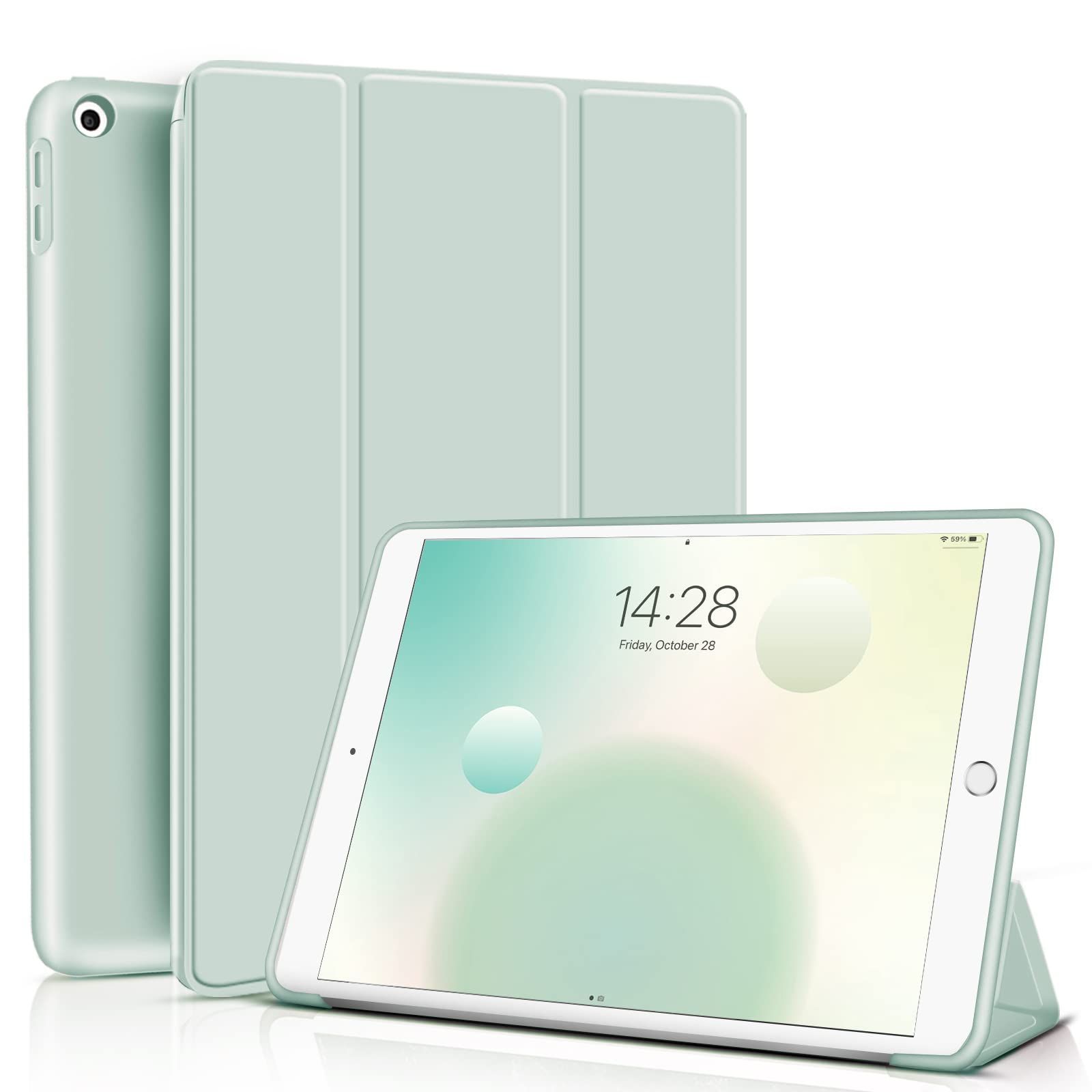 iPad 10 2インチ 2021 2020 2019 ケース 超軽量 薄型 柔らかいシリコン TPU材質 KenKe 9 カバー 傷つけ防止 耐衝撃 3段階折り畳み可 スタンド マグネット付き 自動スリープ機能 第9世代 第8