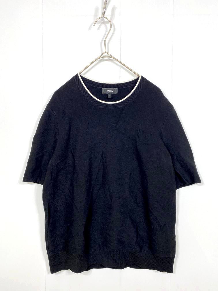 美品 theory セオリー 01-4101717-050-902 WOOSTER CREPE KNIT