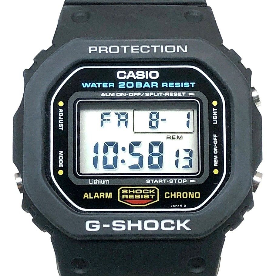G-SHOCK ジーショック DW-5600C-1 M901 公式レストア品 20BAR スピードモデル 豆球 80 s ヴィンテージ 1987年6月発売