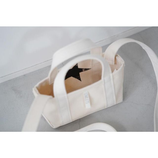 値下☆新品未使用☆STARLETS ショルダー付ミニトートバッグ STARLETS | ショルダー付き ミニ トートバッグ (black / white