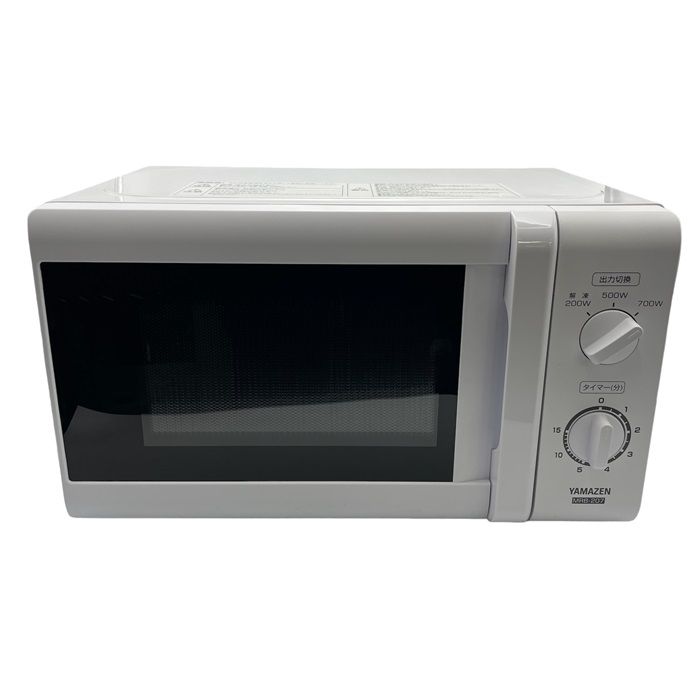 ヤマゼン 電子レンジ 山善 ホワイト YAMAZEN ターンテーブル W