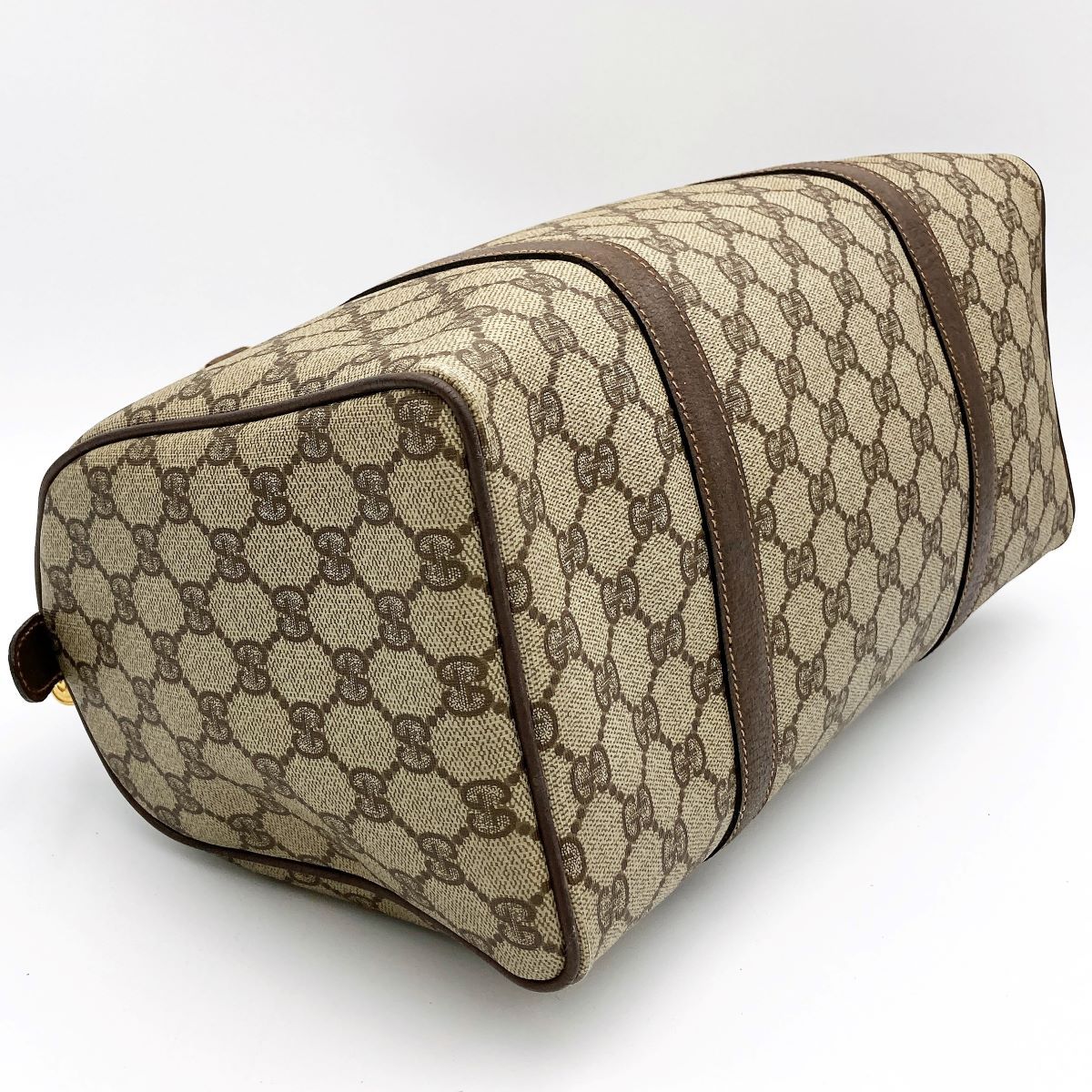 GUCCI グッチ GGキャンバス ミニボストンバッグ 旅行かばん ブラウン GUCCI グッチ オールドグッチ ボストンバッグ ミニボストン