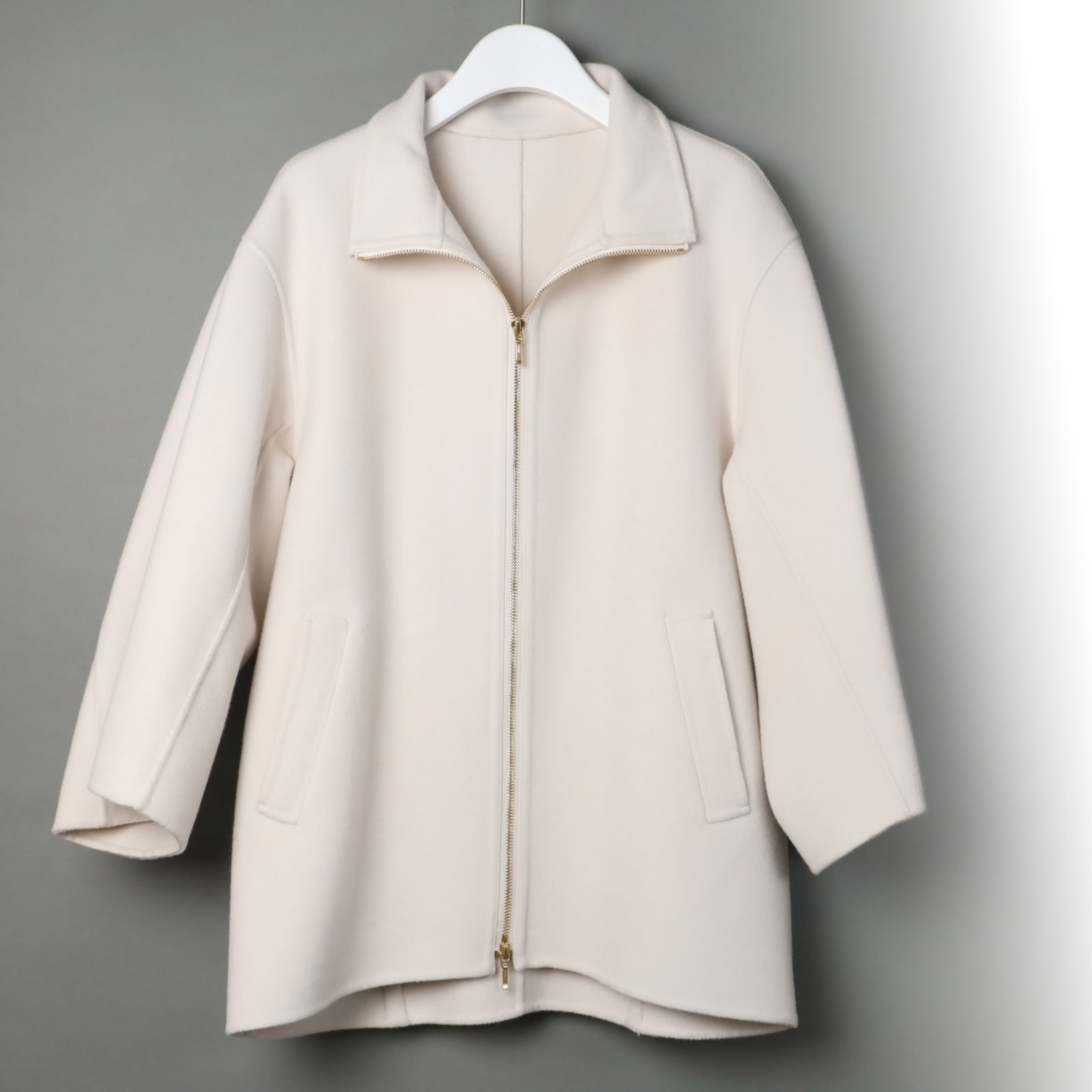 新品 23区 ウールリバー スタンドカラーコート ブルゾン ショート