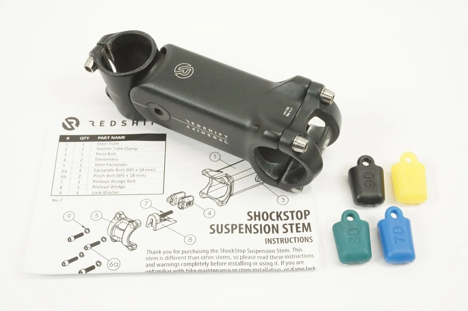 6150【美品】ショックストップ レッドシフト ステム 80mm ±6度 2025年