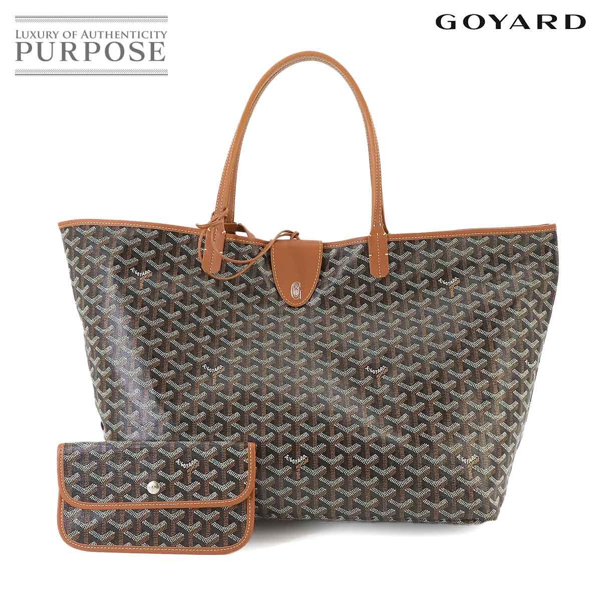 未使用 展示品 ゴヤール GOYARD サンルイ GM トート バッグ PVC レザー ヘリンボーン ブラウン ブラック シルバー 金具  90237563 - メルカリ