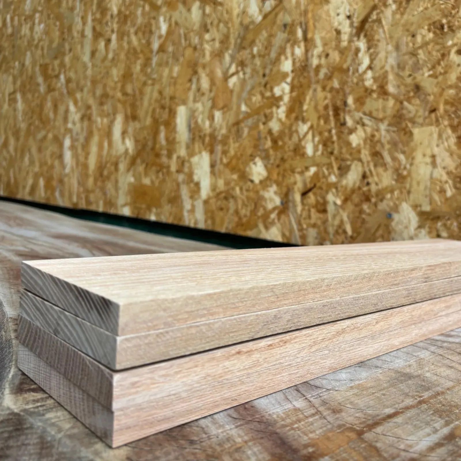 ホワイトオーク ニレ 4枚セット 端材 棚板 無垢材 銘木 インテリア