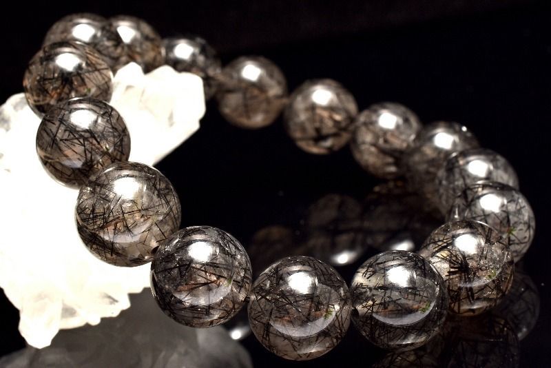 ブラックトルマリンインクォーツ 13mm