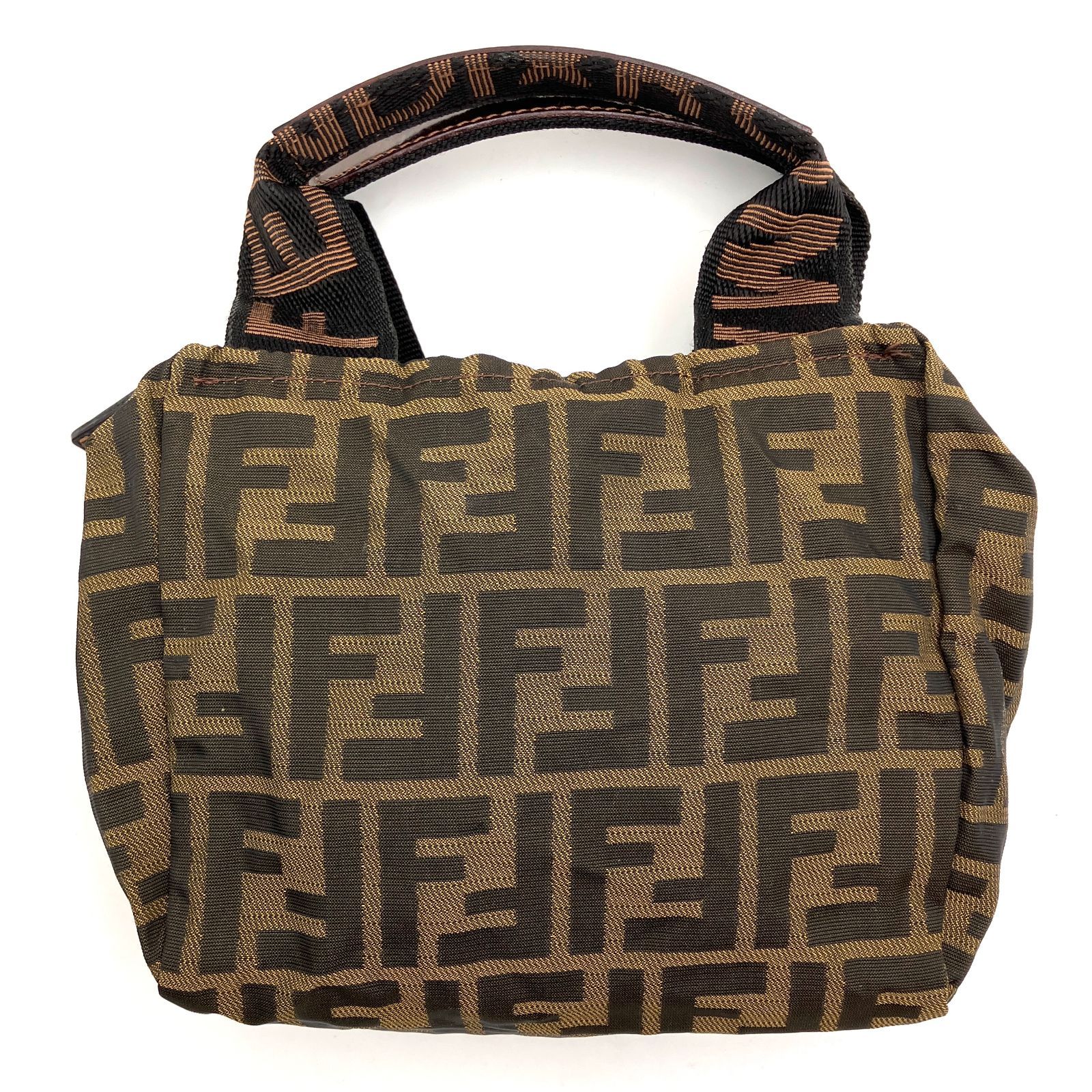 FENDI FF ズッカ ミニ ハンドバッグ アクセサリー ポーチ FENDI FF ズッカ ミニ ハンドバッグ アクセサリー ポーチ