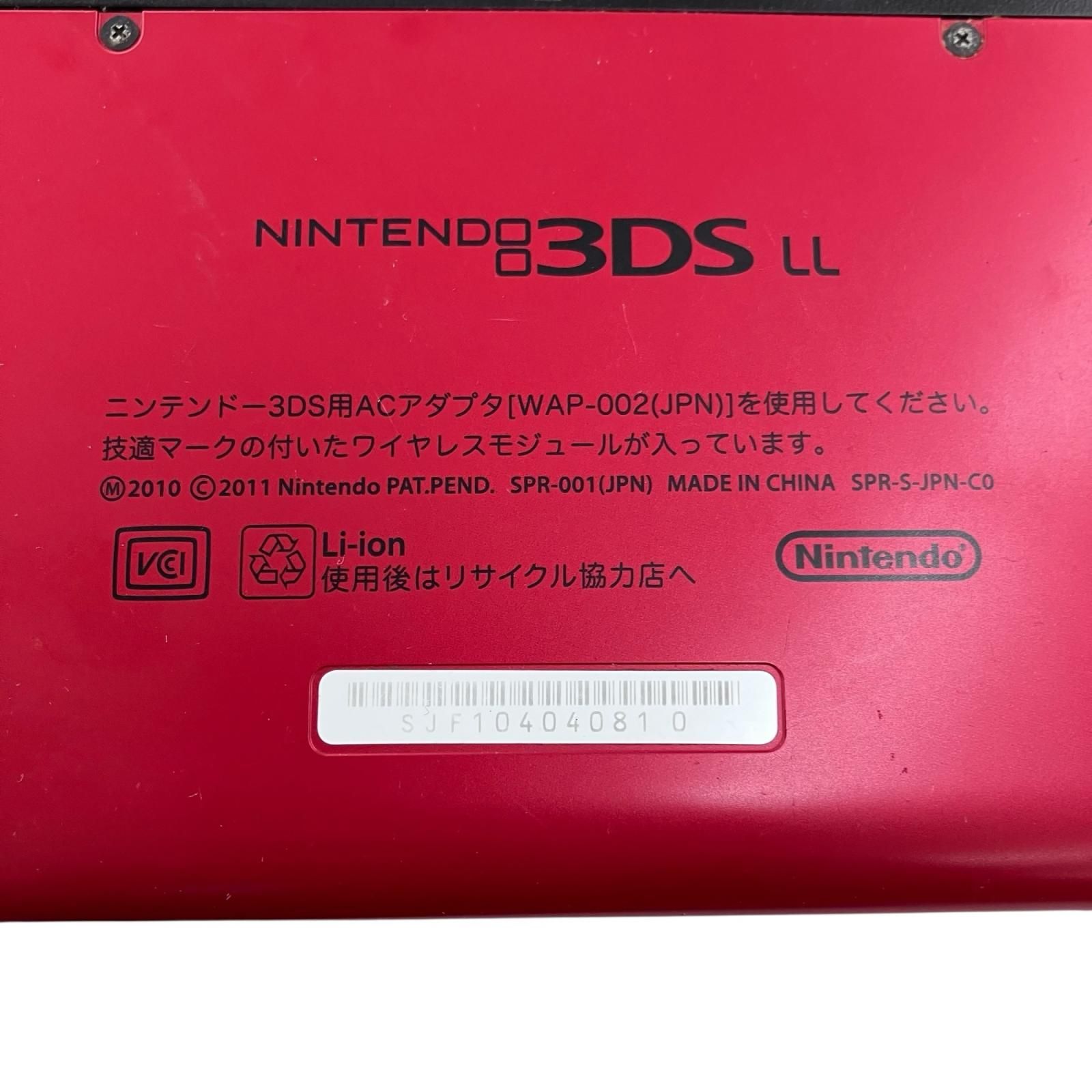 186000 現状品 Nintendo 任天堂 ニンテンドウ ニンテンドー3DS LL SPR-001 レッド×ブラック UP786_INFO