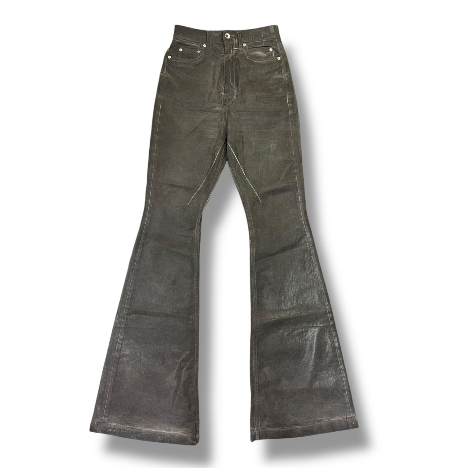 Rick Owens DRKSHDW 25SS Hollywood bolan bootcut Pants ハリウッドボランブーツカットパンツ フ デニム ジーンズ リックオウエンス ダークシャドウ DS01E3311-SCF ブラック 26 652A1