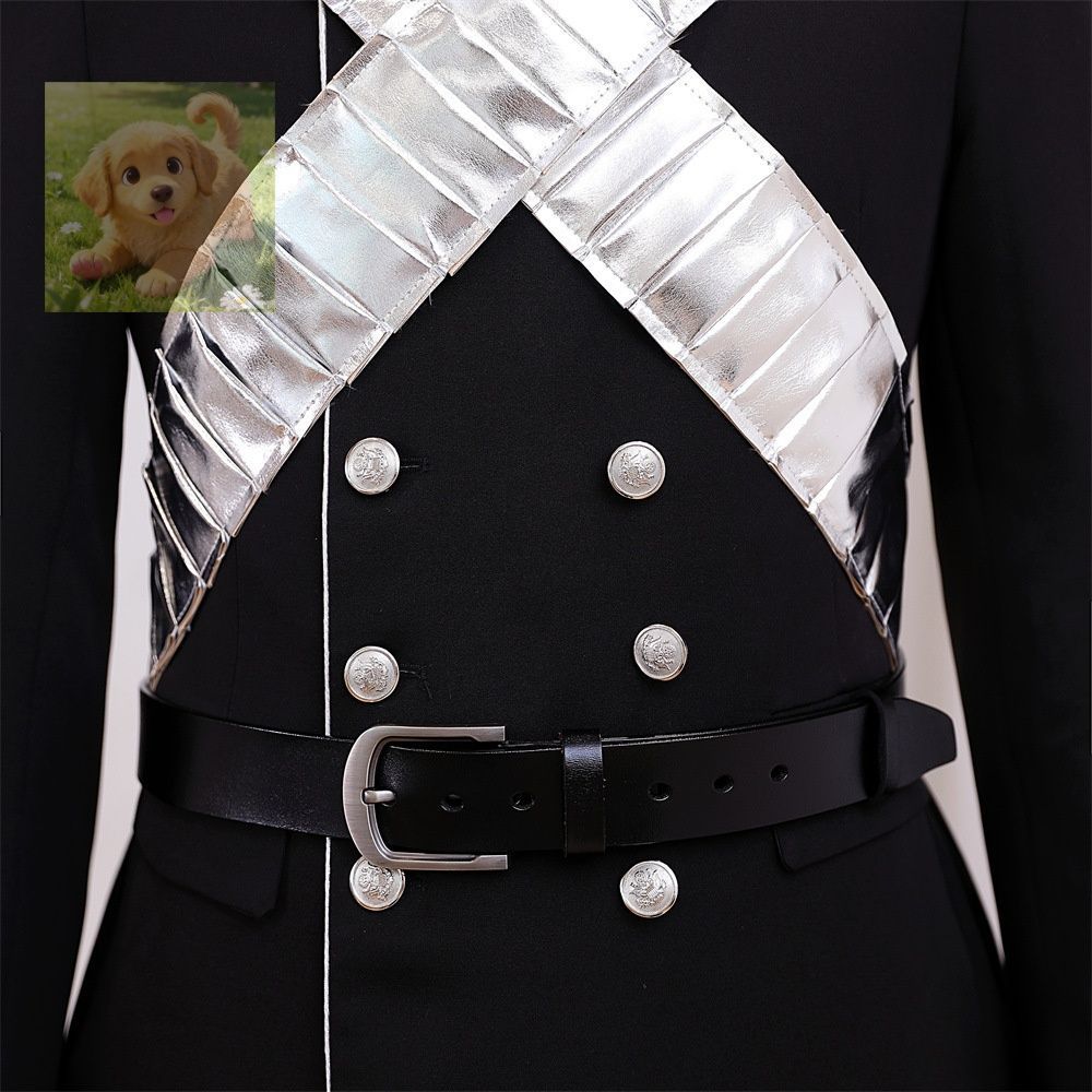 メンズ スーツ コスプレ 黒 ベルト小物付属 演歌 タキシード 王子 宮廷S M L-6XL演歌 歌手衣装DJ舞台衣装コスプレ