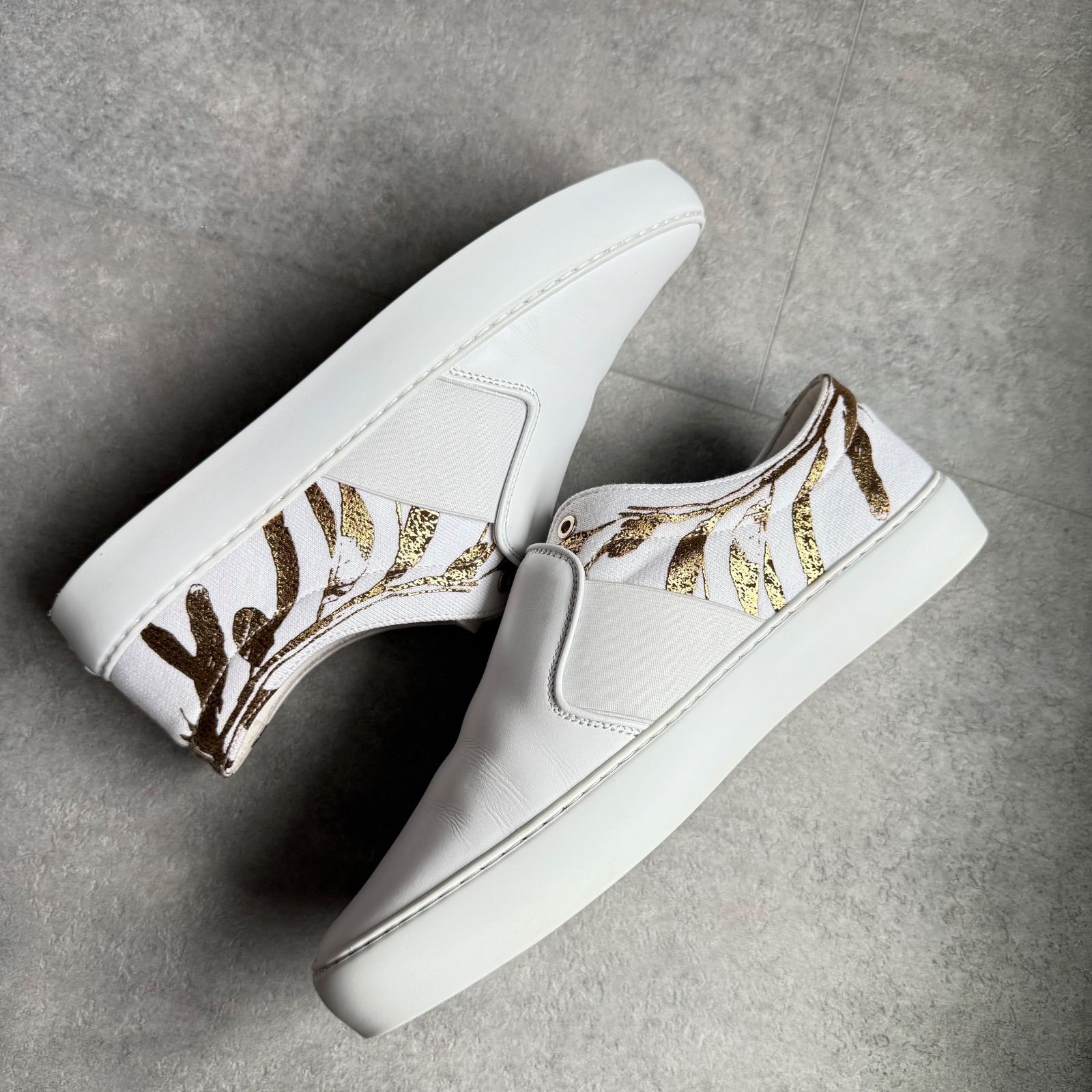 極美品 希少 CHANEL シャネル ココマーク レザー ホワイト ゴールド 花