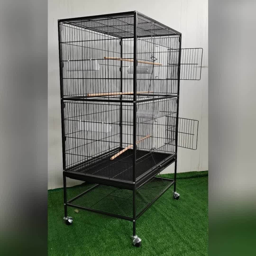 パロット＆小鳥用の頑丈な金属製鳥かご