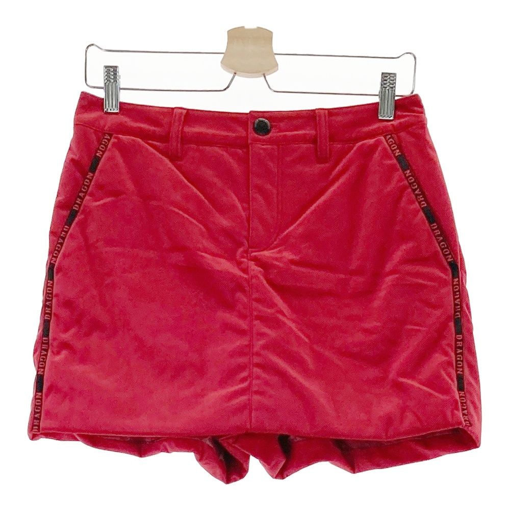 サイズ 2 DANCE WITH DRAGON ダンスウィズドラゴン 中綿 キュロットスカート レッド系 240101479695 ゴルフウェア レディース ストスト
