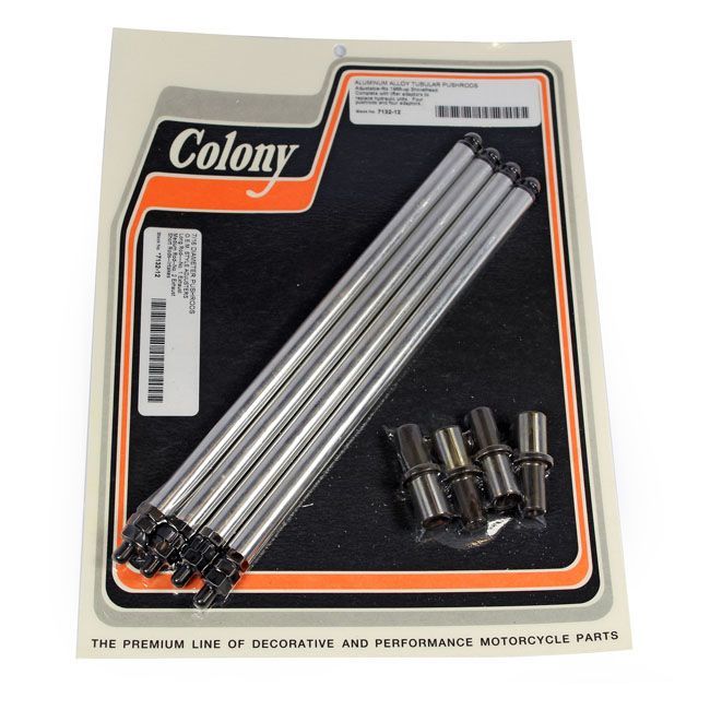 COLONY aluminum adj. pushrod solid conversion kit. Shovel | 989423
