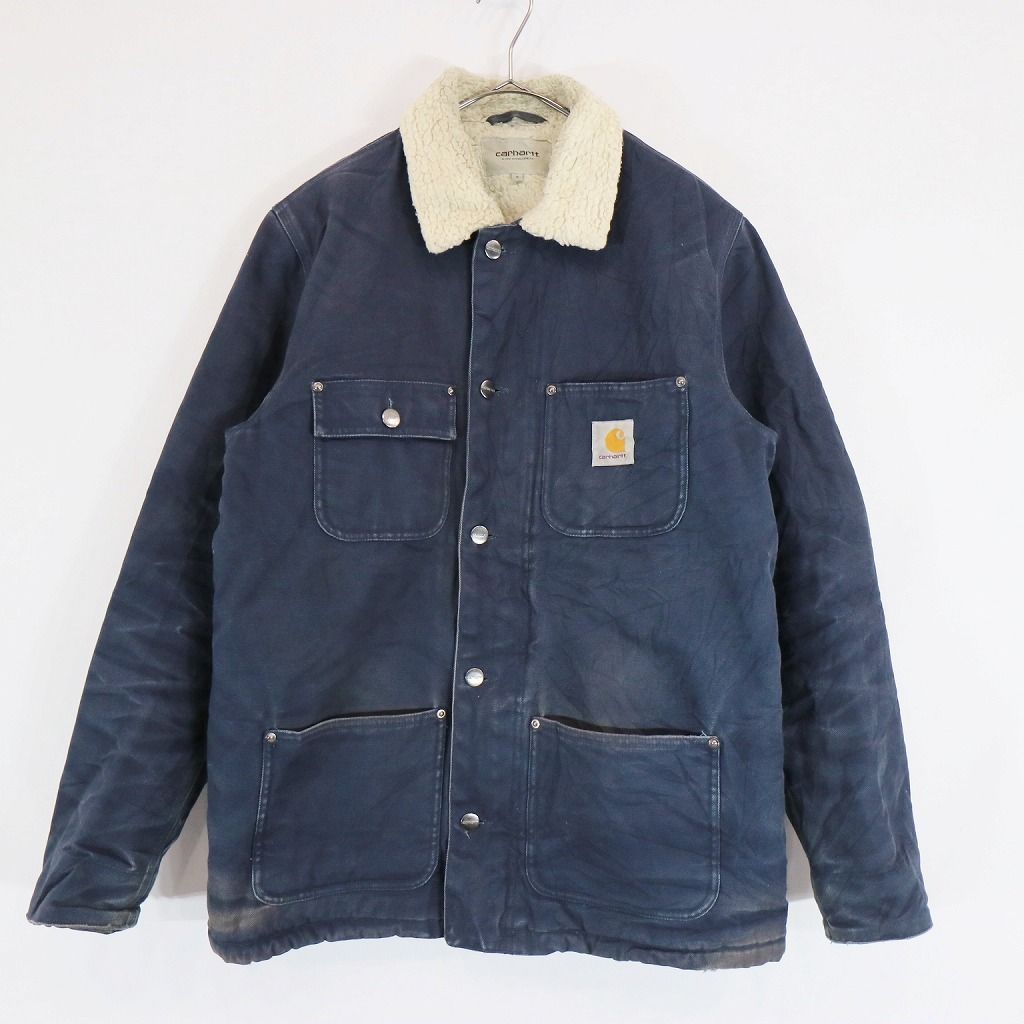 カーハート PHOENIX COAT デニム ボア カバーオール ジャケット L カーハート PHOENIX COAT デニム ボア カバーオール ジャケット L