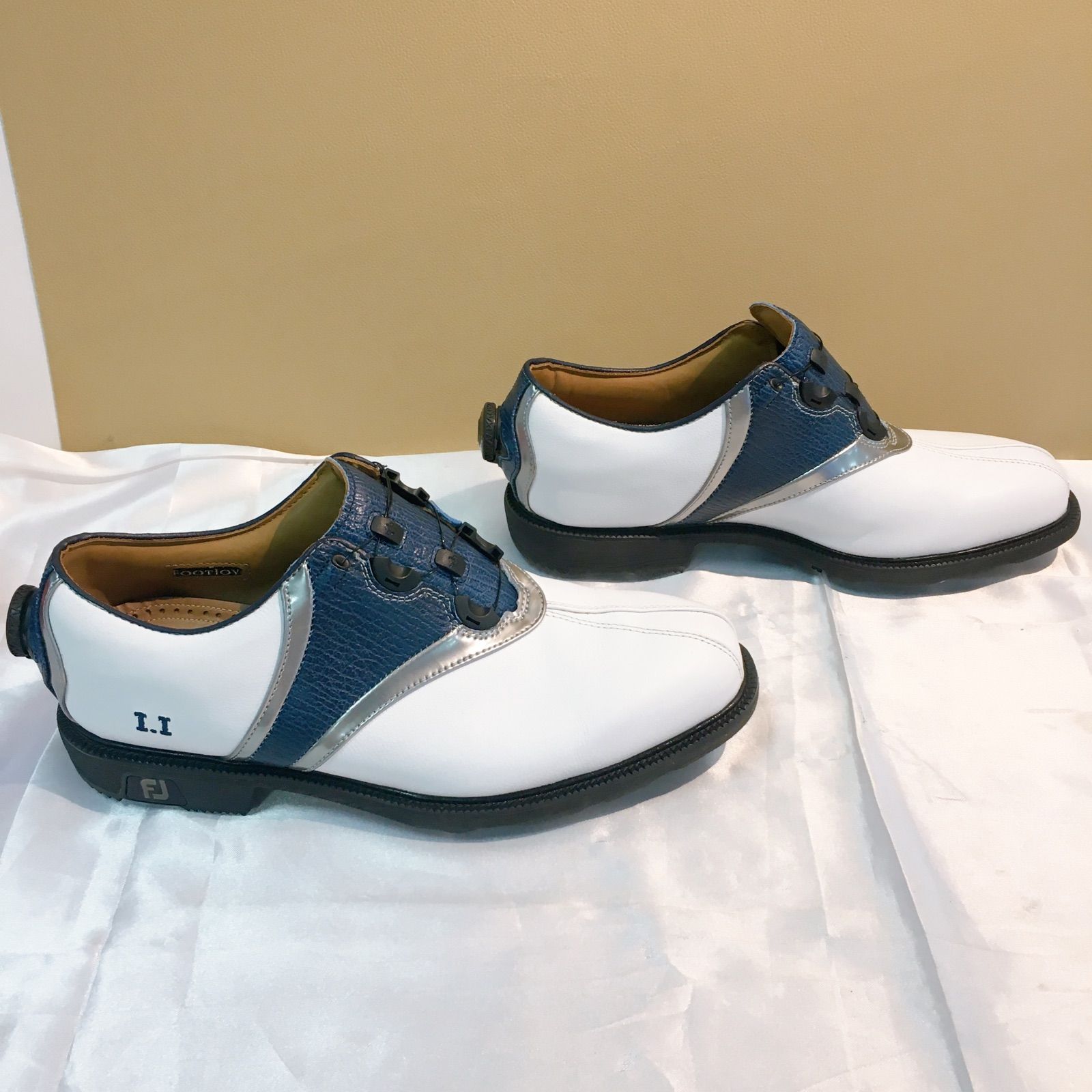 ★新品未使用★ FootJoy ホワイト ゴルフシューズ FootJoy（フットジョイ） FootJoy 25 FJ フューエル ボア 【ホワイト